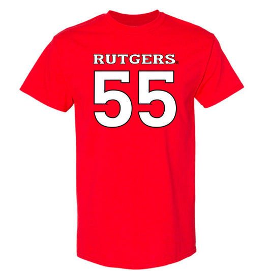 Rutgers - NCAA Men's Lacrosse : Charlie McCullough - Replica Shersey T-Shirt-0