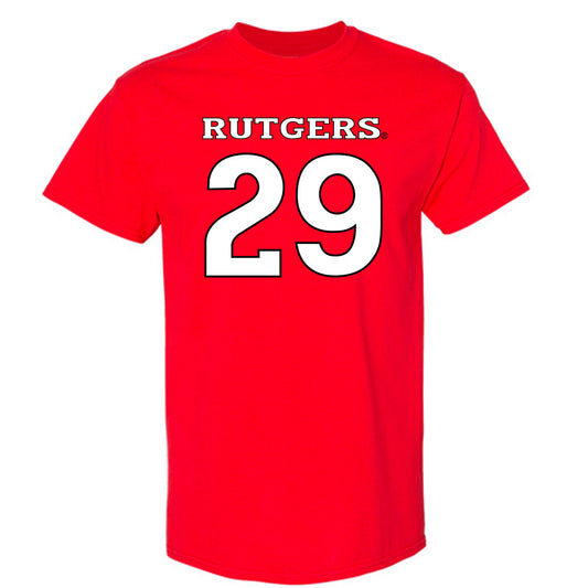 Rutgers - NCAA Men's Lacrosse : Hunter Falzon - Replica Shersey T-Shirt-0