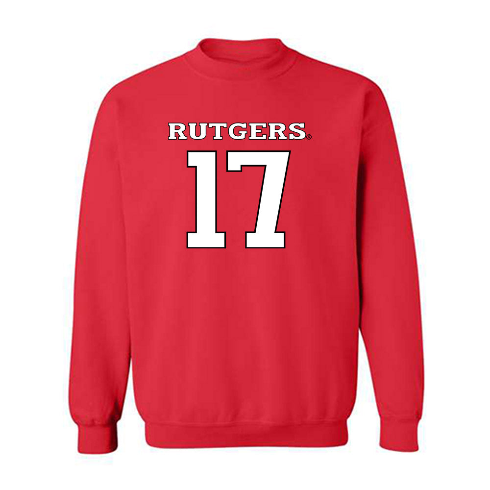 Rutgers - NCAA Football : MJ Johnson - Replica Shersey Crewneck Sweatshirt-0