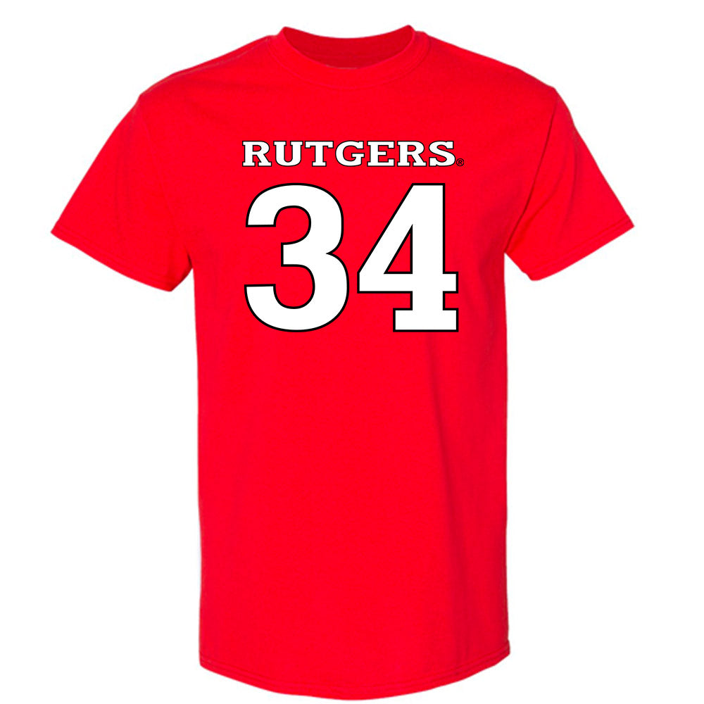 Rutgers - NCAA Baseball : Carrie Sweeney - Replica Shersey T-Shirt-0