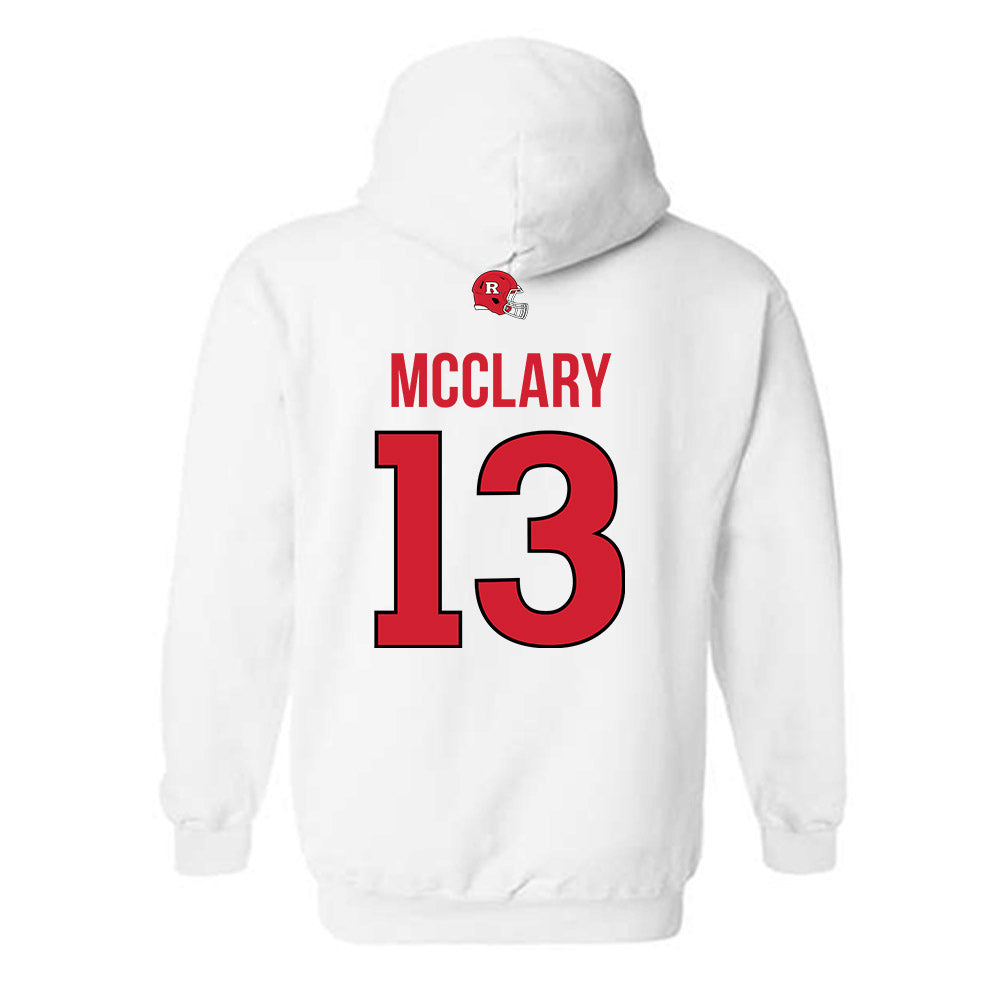 Rutgers - NCAA Football : DJ McClary - Classic Shersey Hooded Sweatshirt-1