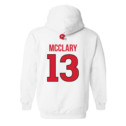 Rutgers - NCAA Football : DJ McClary - Classic Shersey Hooded Sweatshirt-1