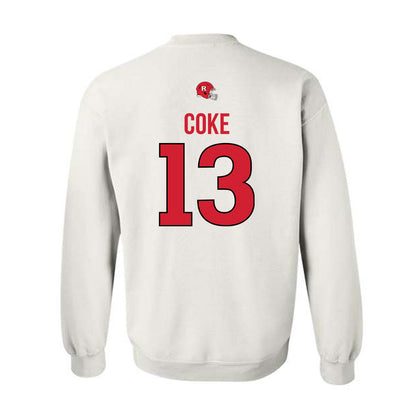 Rutgers - NCAA Football : Elias Coke - Classic Shersey Crewneck Sweatshirt-1