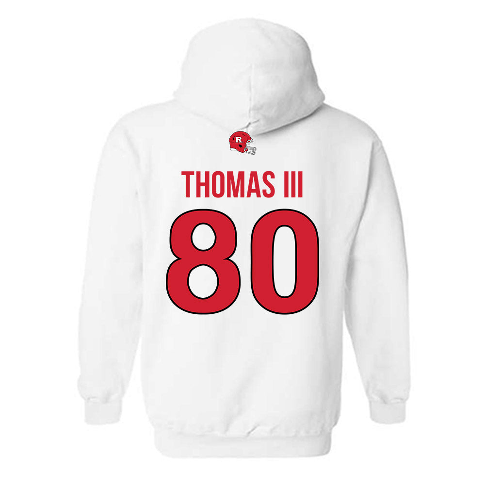 Rutgers - NCAA Football : Michael Thomas III - Classic Shersey Hooded Sweatshirt-1