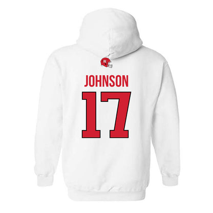 Rutgers - NCAA Football : MJ Johnson - Classic Shersey Hooded Sweatshirt-1