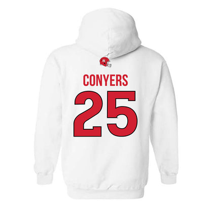 Rutgers - NCAA Football : Jamareis Conyers - Classic Shersey Hooded Sweatshirt-1