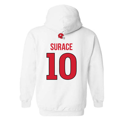 Rutgers - NCAA Football : AJ Surace - Classic Shersey Hooded Sweatshirt-1