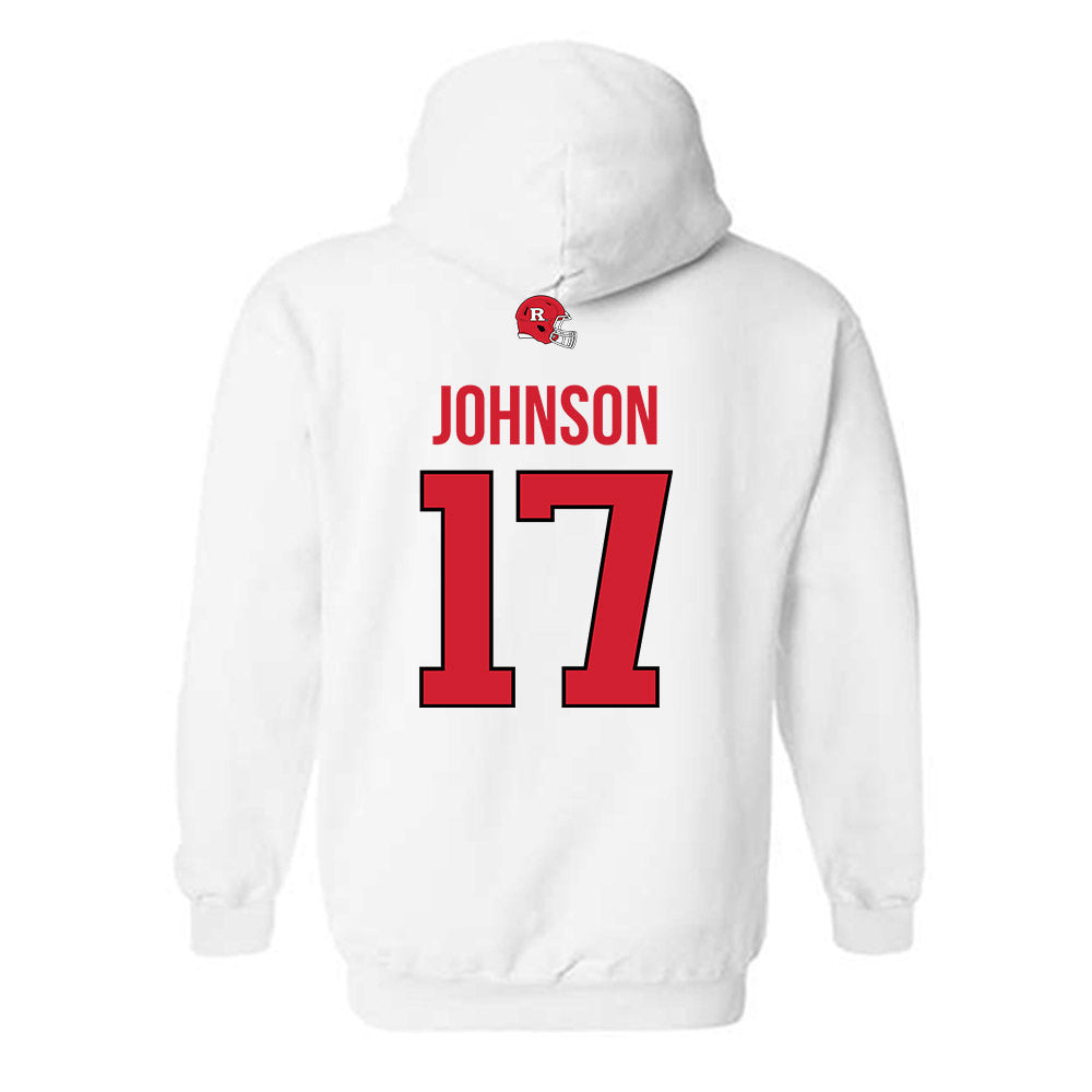 Rutgers - NCAA Football : MJ Johnson - Classic Shersey Hooded Sweatshirt-1