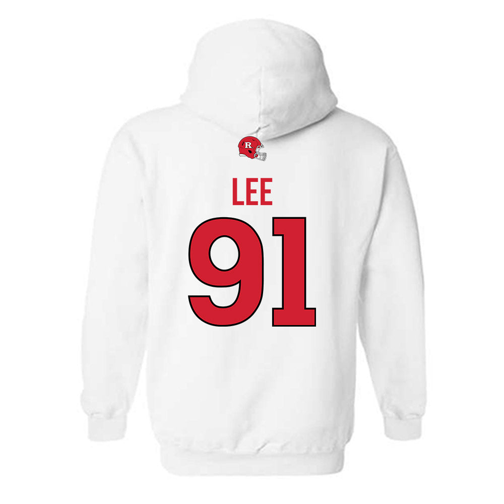 Rutgers - NCAA Football : Jaedin Lee - Classic Shersey Hooded Sweatshirt-1
