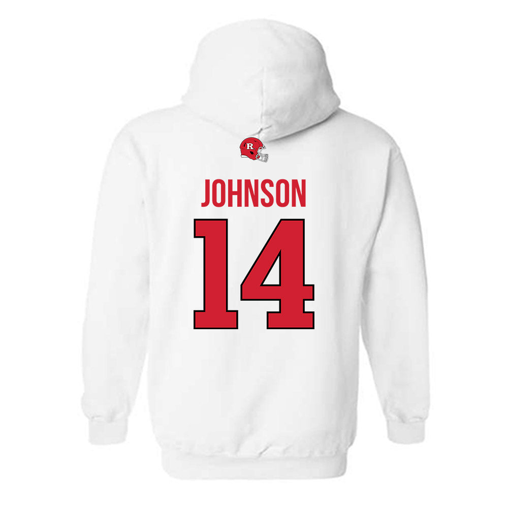Rutgers - NCAA Football : RJ Johnson - Classic Shersey Hooded Sweatshirt-1