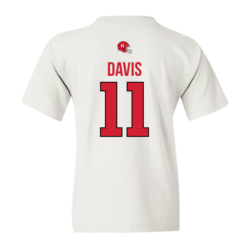 Rutgers - NCAA Football : Malachi Davis - Classic Shersey Youth T-Shirt-1