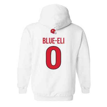 Rutgers - NCAA Football : Douglas Blue-Eli - Classic Shersey Hooded Sweatshirt-1
