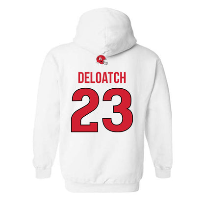 Rutgers - NCAA Football : Isaiah Deloatch - Classic Shersey Hooded Sweatshirt-1