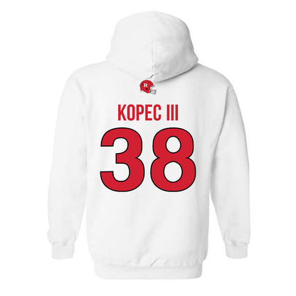Rutgers - NCAA Football : Joey Kopec III - Classic Shersey Hooded Sweatshirt-1