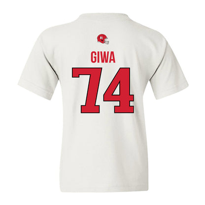 Rutgers - NCAA Football : Moshood Giwa - Classic Shersey Youth T-Shirt-1