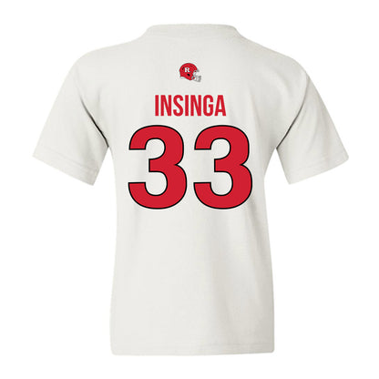 Rutgers - NCAA Football : John Insinga - Classic Shersey Youth T-Shirt-1