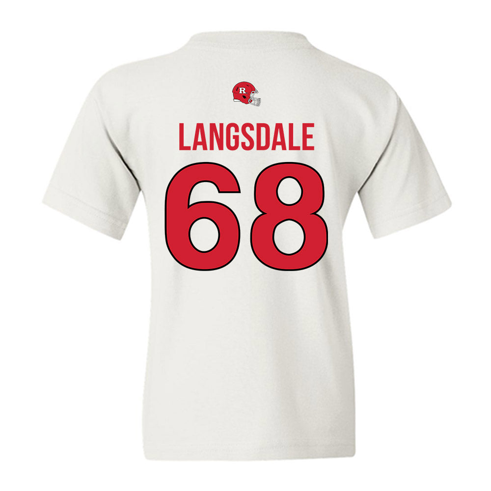 Rutgers - NCAA Football : Ryder Langsdale - Classic Shersey Youth T-Shirt-1