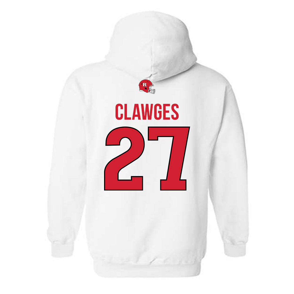Rutgers - NCAA Football : Sage Clawges - Classic Shersey Hooded Sweatshirt-1