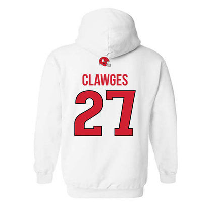 Rutgers - NCAA Football : Sage Clawges - Classic Shersey Hooded Sweatshirt-1