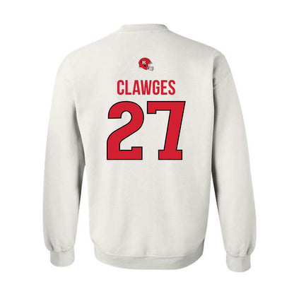 Rutgers - NCAA Football : Sage Clawges - Classic Shersey Crewneck Sweatshirt-1