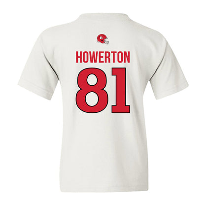 Rutgers - NCAA Football : DJ Howerton - Classic Shersey Youth T-Shirt-1