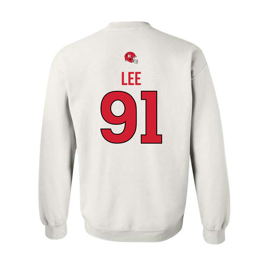 Rutgers - NCAA Football : Jaedin Lee - Classic Shersey Crewneck Sweatshirt-1