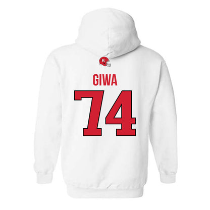 Rutgers - NCAA Football : Moshood Giwa - Classic Shersey Hooded Sweatshirt-1