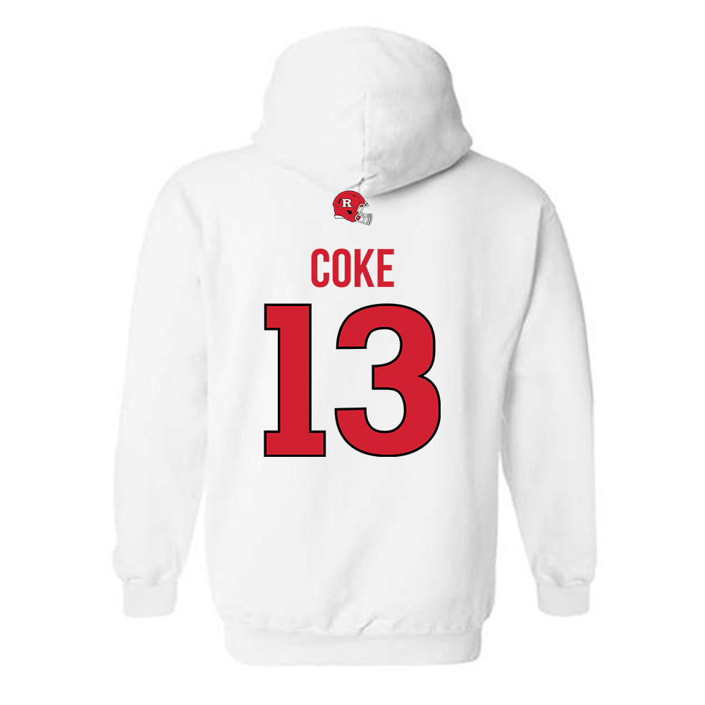 Rutgers - NCAA Football : Elias Coke - Classic Shersey Hooded Sweatshirt-1