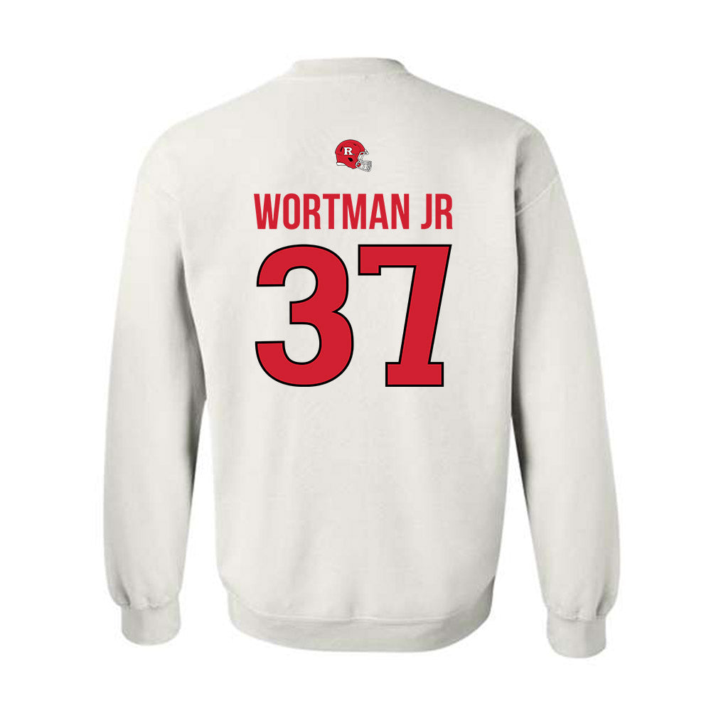 Rutgers - NCAA Football : RJ Wortman Jr - Classic Shersey Crewneck Sweatshirt-1