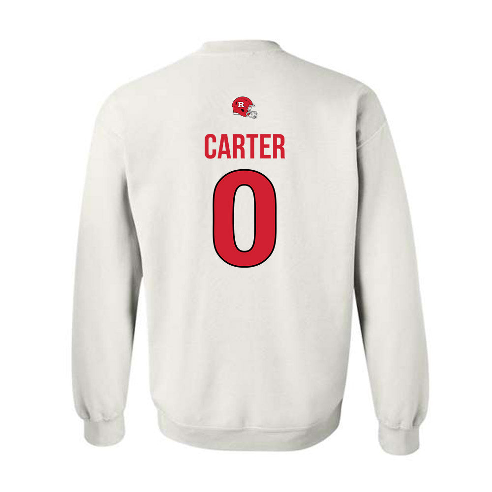 Rutgers - NCAA Football : Dyzier Carter - Classic Shersey Crewneck Sweatshirt-1