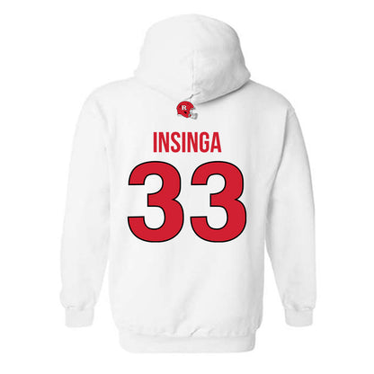 Rutgers - NCAA Football : John Insinga - Classic Shersey Hooded Sweatshirt-1
