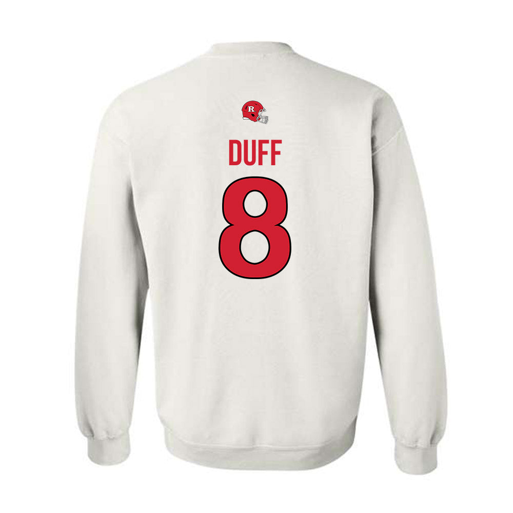 Rutgers - NCAA Football : KJ Duff - Classic Shersey Crewneck Sweatshirt-1