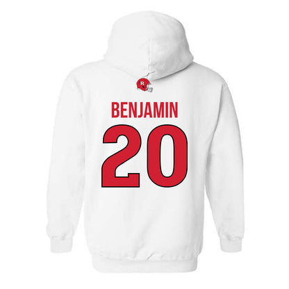 Rutgers - NCAA Football : Ja'shon Benjamin - Classic Shersey Hooded Sweatshirt-1