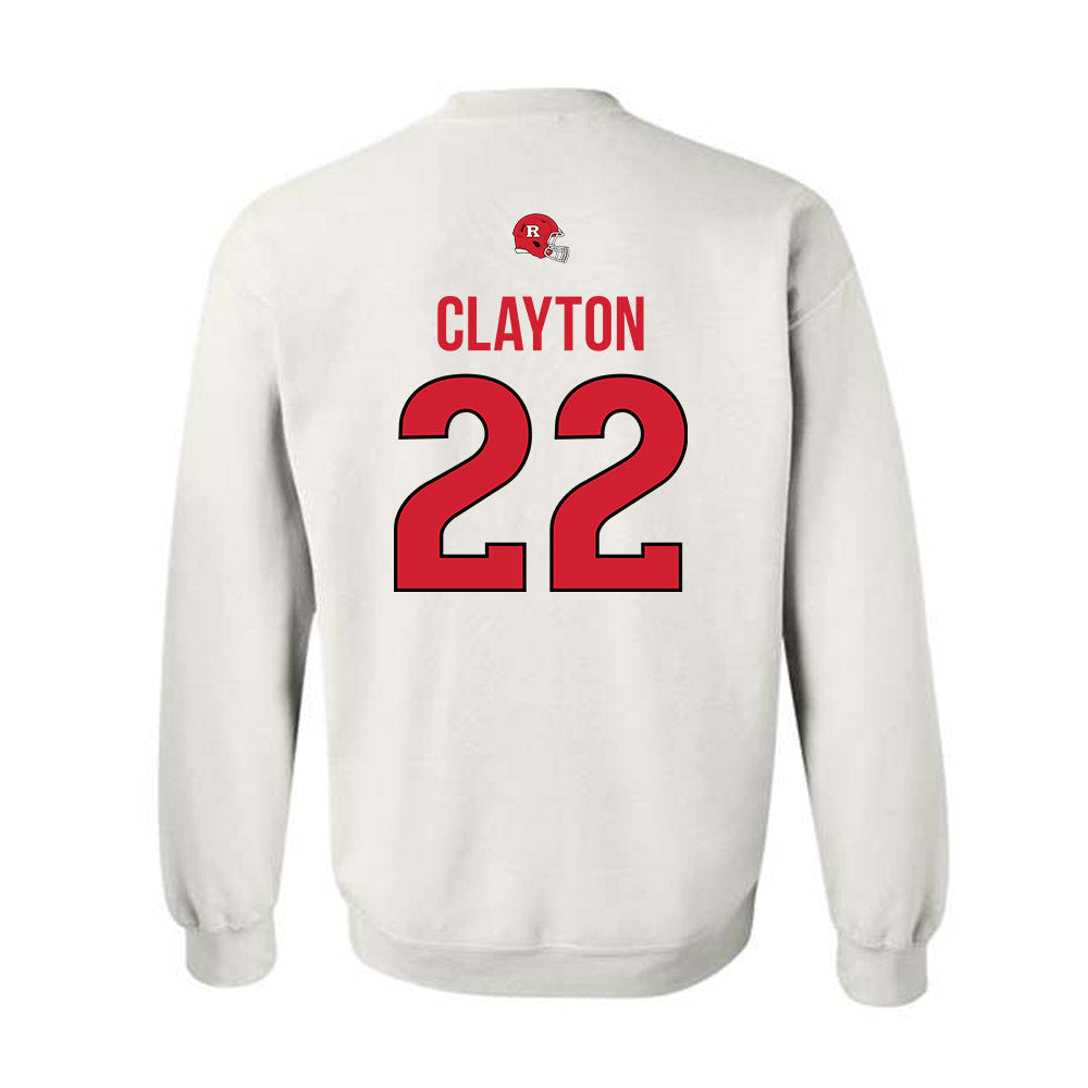 Rutgers - NCAA Football : Michael Clayton - Classic Shersey Crewneck Sweatshirt-1