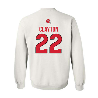 Rutgers - NCAA Football : Michael Clayton - Classic Shersey Crewneck Sweatshirt-1