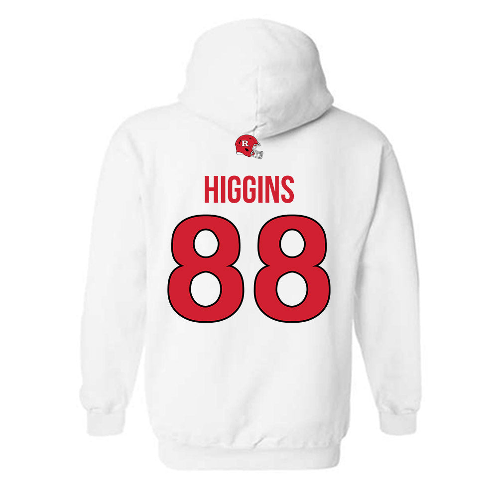 Rutgers - NCAA Football : Michael Higgins - Classic Shersey Hooded Sweatshirt-1