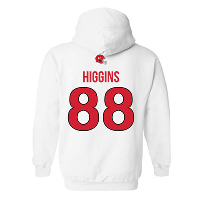 Rutgers - NCAA Football : Michael Higgins - Classic Shersey Hooded Sweatshirt-1