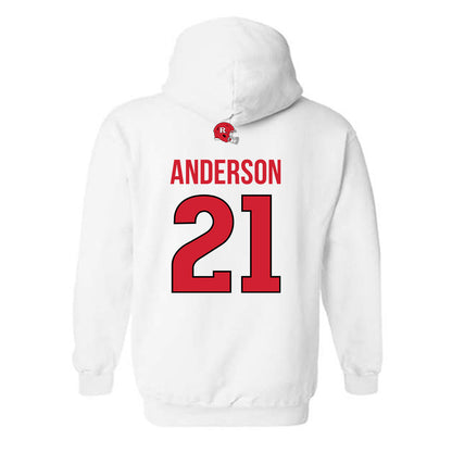 Rutgers - NCAA Football : Devonte Anderson - Classic Shersey Hooded Sweatshirt-1