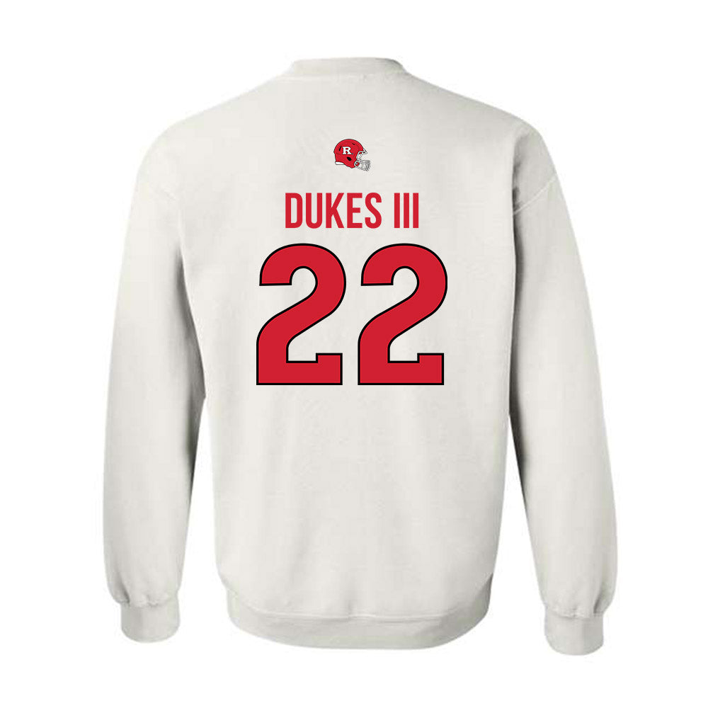 Rutgers - NCAA Football : Michael Dukes III - Classic Shersey Crewneck Sweatshirt-1