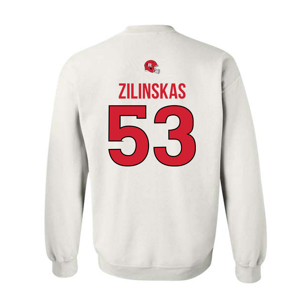 Rutgers - NCAA Football : Hank Zilinskas - Classic Shersey Crewneck Sweatshirt-1