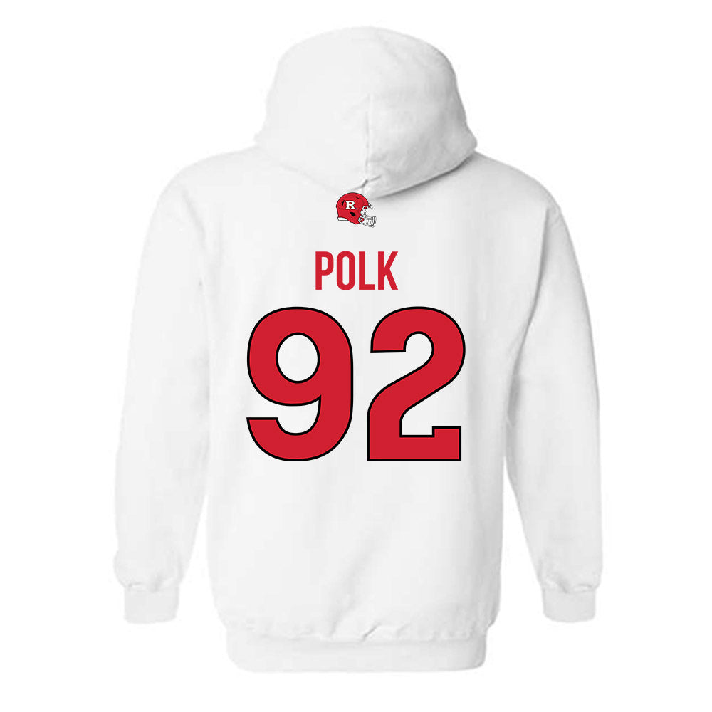 Rutgers - NCAA Football : Jermaine Polk - Classic Shersey Hooded Sweatshirt-1