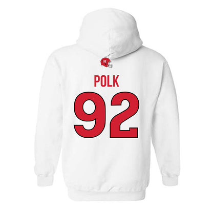 Rutgers - NCAA Football : Jermaine Polk - Classic Shersey Hooded Sweatshirt-1