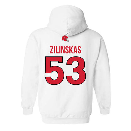 Rutgers - NCAA Football : Hank Zilinskas - Classic Shersey Hooded Sweatshirt-1