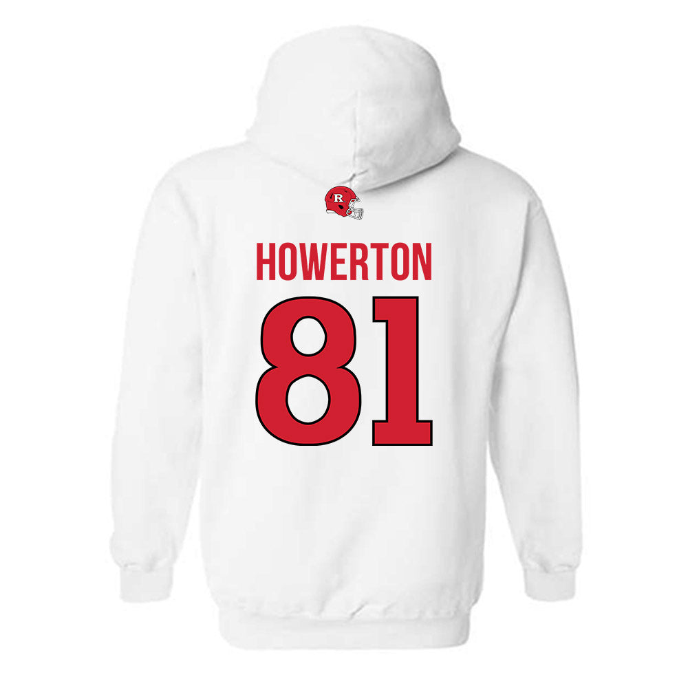 Rutgers - NCAA Football : DJ Howerton - Classic Shersey Hooded Sweatshirt-1