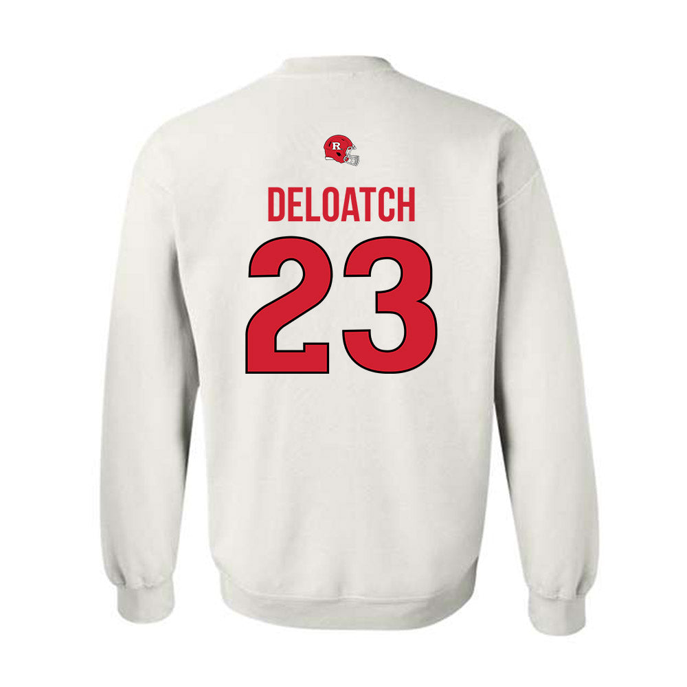 Rutgers - NCAA Football : Isaiah Deloatch - Classic Shersey Crewneck Sweatshirt-1