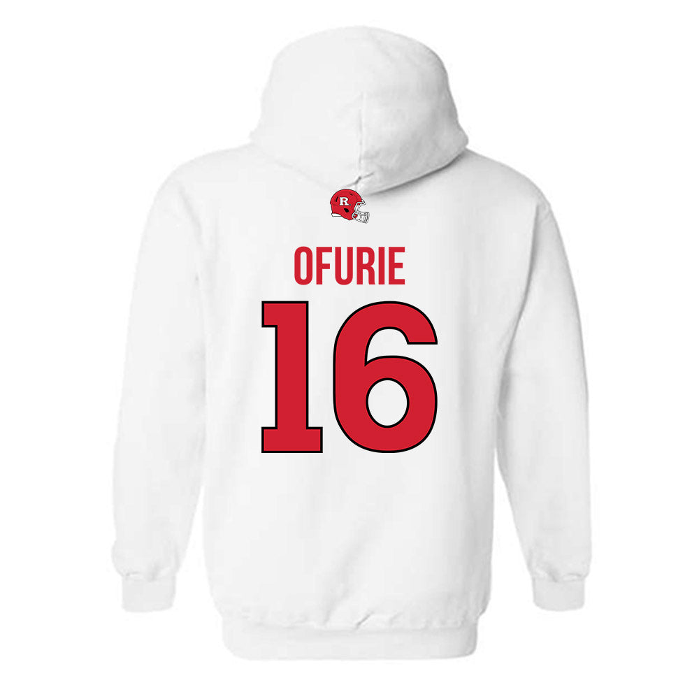 Rutgers - NCAA Football : Jesse Ofurie - Classic Shersey Hooded Sweatshirt-1