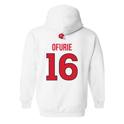 Rutgers - NCAA Football : Jesse Ofurie - Classic Shersey Hooded Sweatshirt-1