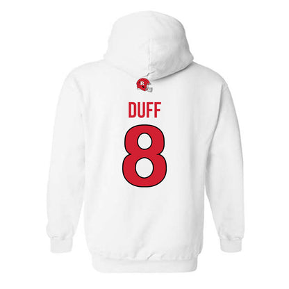 Rutgers - NCAA Football : KJ Duff - Classic Shersey Hooded Sweatshirt-1