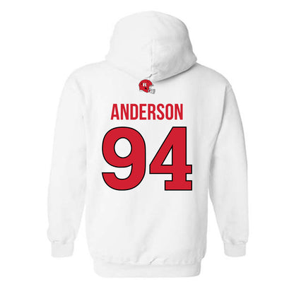 Rutgers - NCAA Football : Jakob Anderson - Classic Shersey Hooded Sweatshirt-1