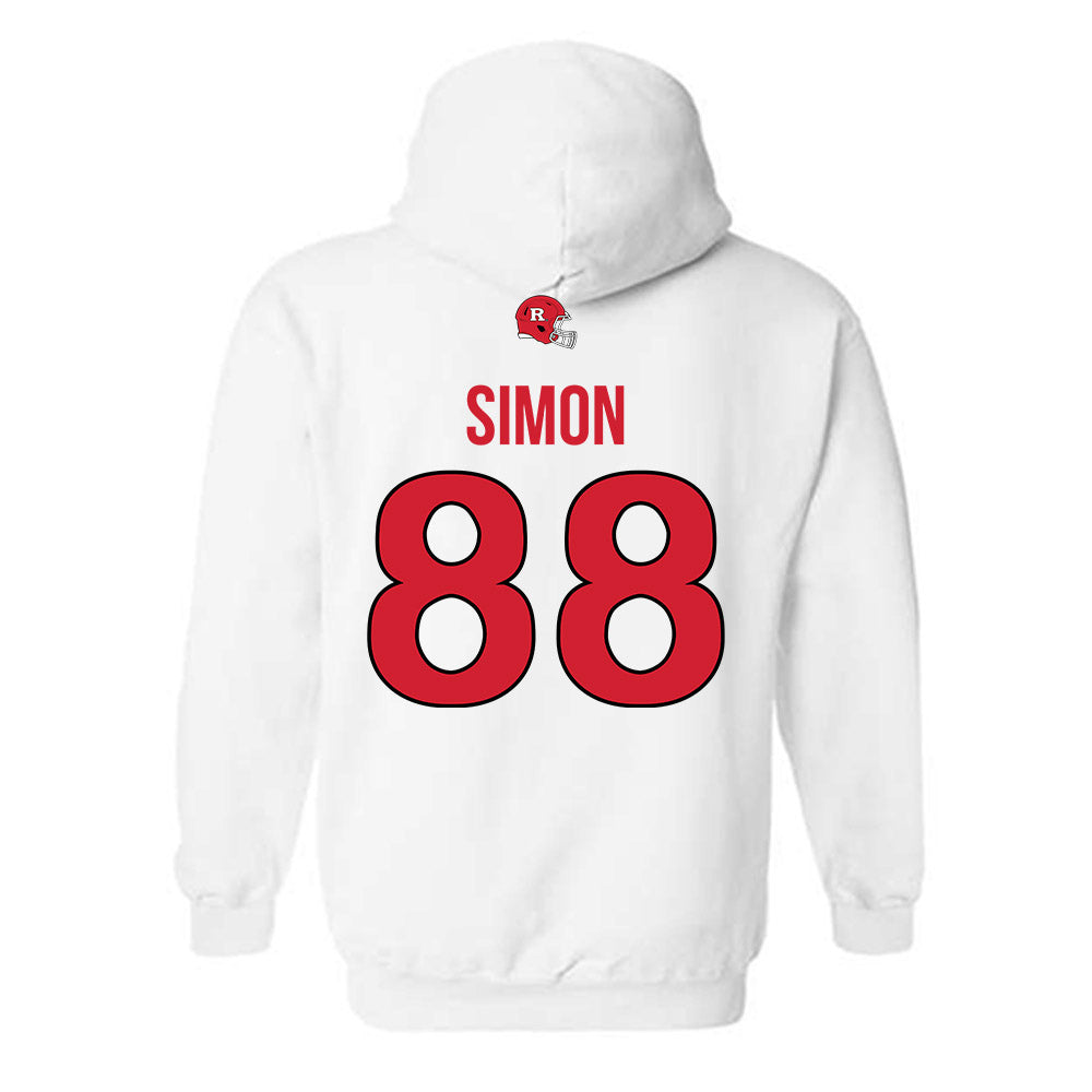 Rutgers - NCAA Football : Jyon Simon - Classic Shersey Hooded Sweatshirt-1